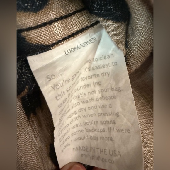 Emily Phillips Nashville TN CHEETAH LINEN GIRLFRIEND MINI DRESS Size Small - Picture 12 of 13